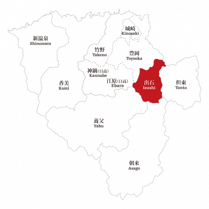 Izushiの地図