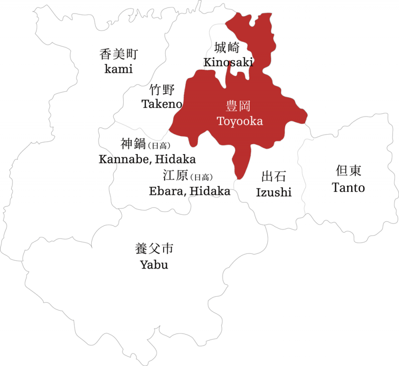 Toyookaの地図