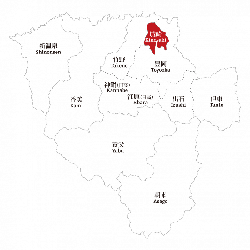 城崎の地図