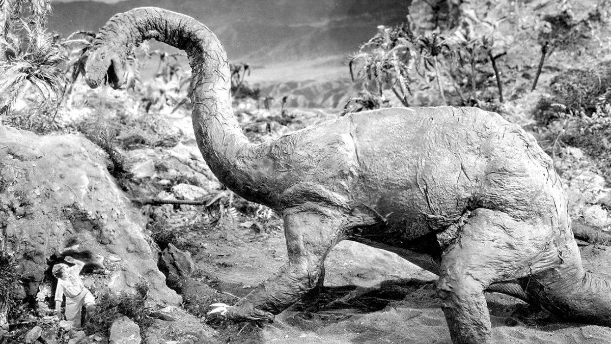 The Lost World (1925)
Directed by Harry O. Hoyt
Shown matted in lower left: Bessie Love; Brontosaurus